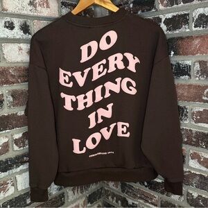 Do Every Thing In Love “Corinthians 16:14” Christian Bible Verse Cross Crewneck